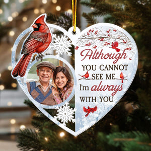 Heart Shaped I'm Always With You Personalized Acrylic Ornament