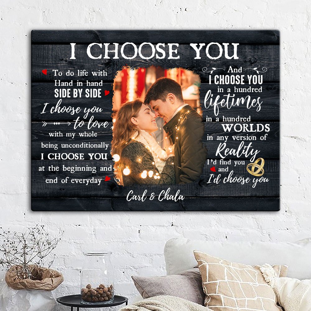 I Choose You- Personalized Couple Poster