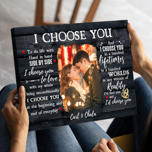 I Choose You- Personalized Couple Poster