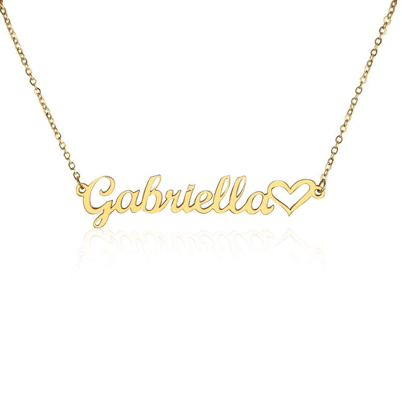 Personalized Name Necklace With Message Card