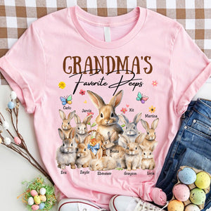 Grandma's Favorite Easter Day Personalized Pure Cotton T-shirt