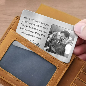 Dear Love Of My Life - Couple Personalized Wallet Card