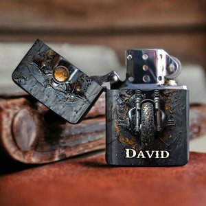 Time To Ride - Personalized Biker Lighter For Motorcycle lover