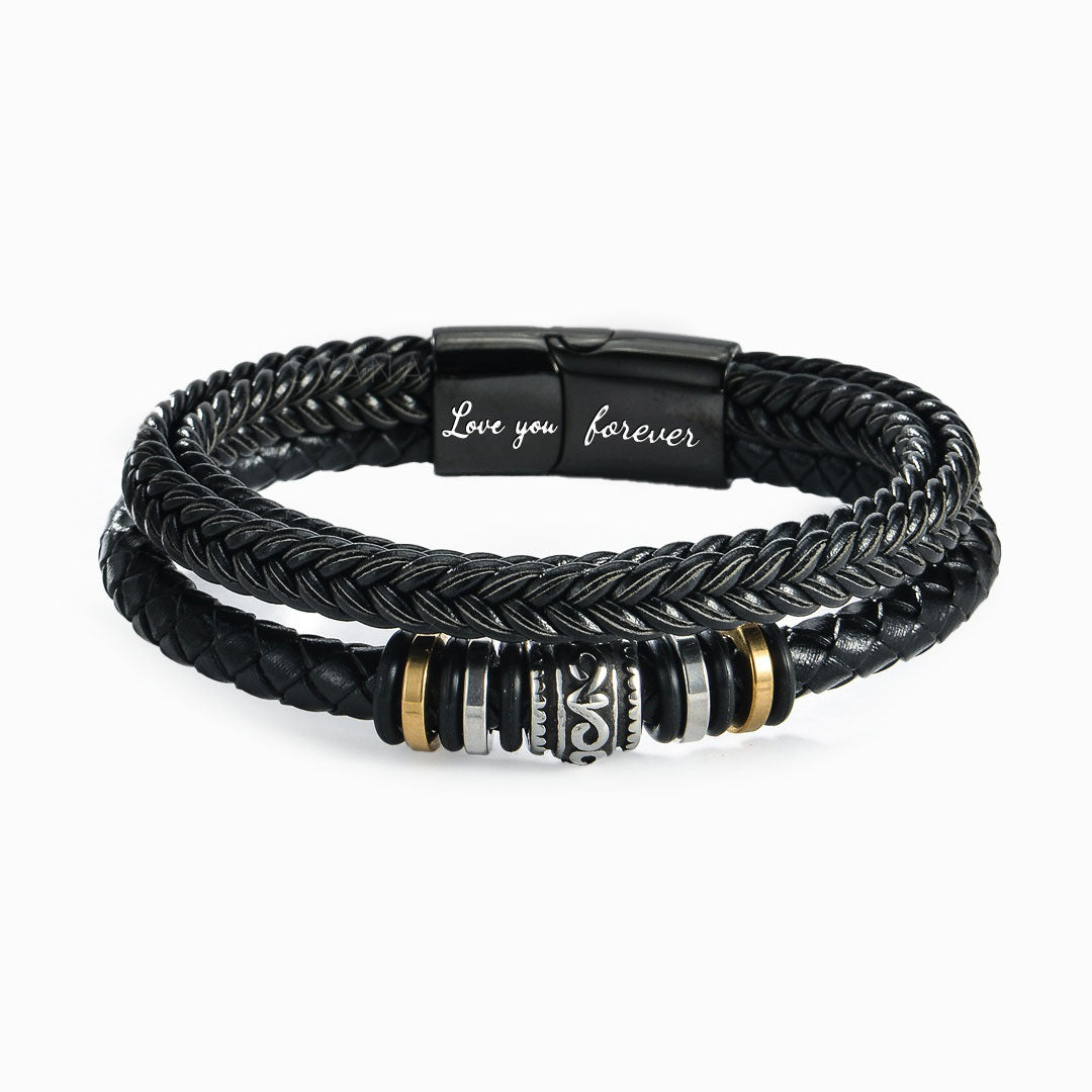 To My Son-In-Law, I Will Forever Love You Double Row Bracelet