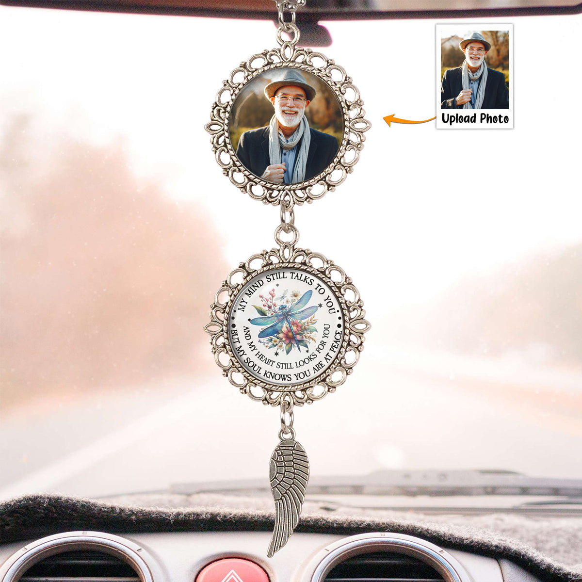 My Soul Knows You Are At Peace - Personalized Upload Photo Cardinal Memorial Ornament