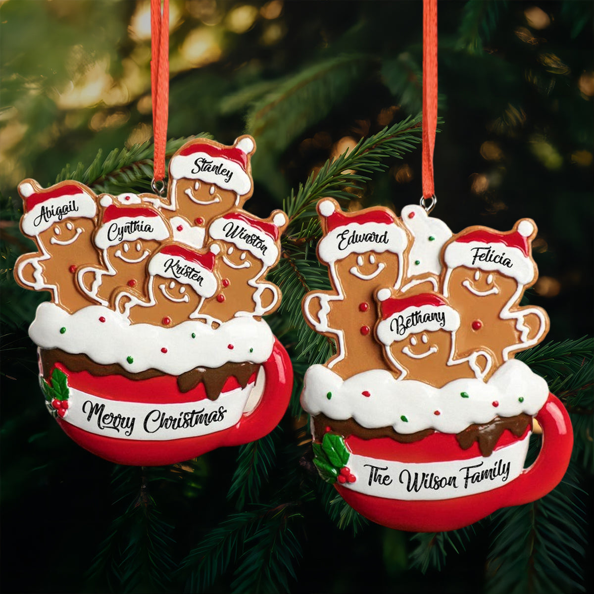 Personalized Christmas Family Ornament