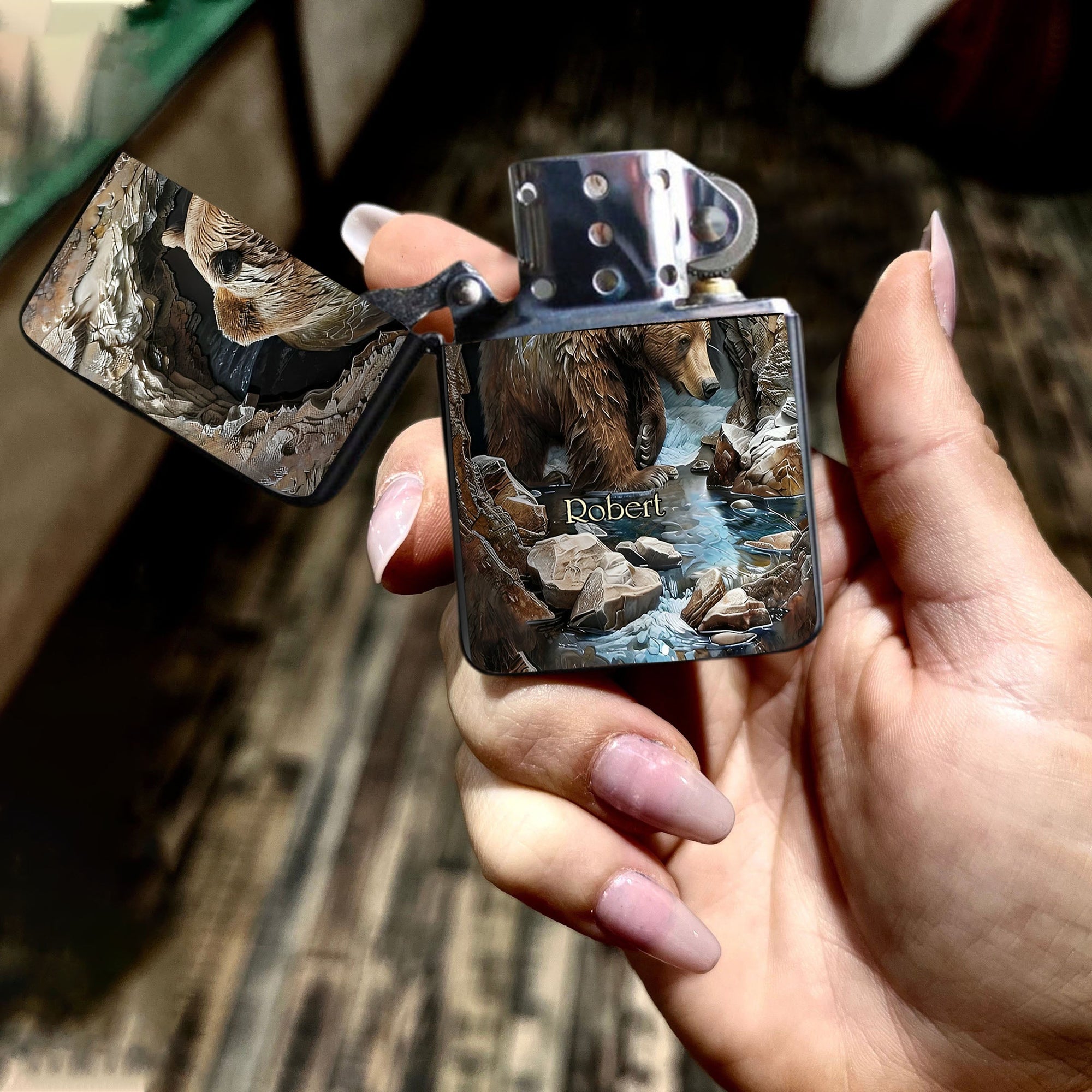 Love Hunting - Personalized Prey Pattern Hunting Lighter