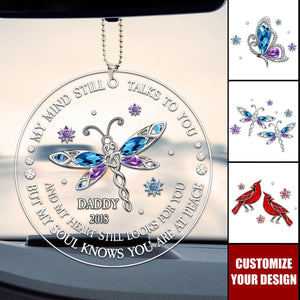 My Soul Knows You Are At Peace - Memorial Personalized Custom Car Ornament