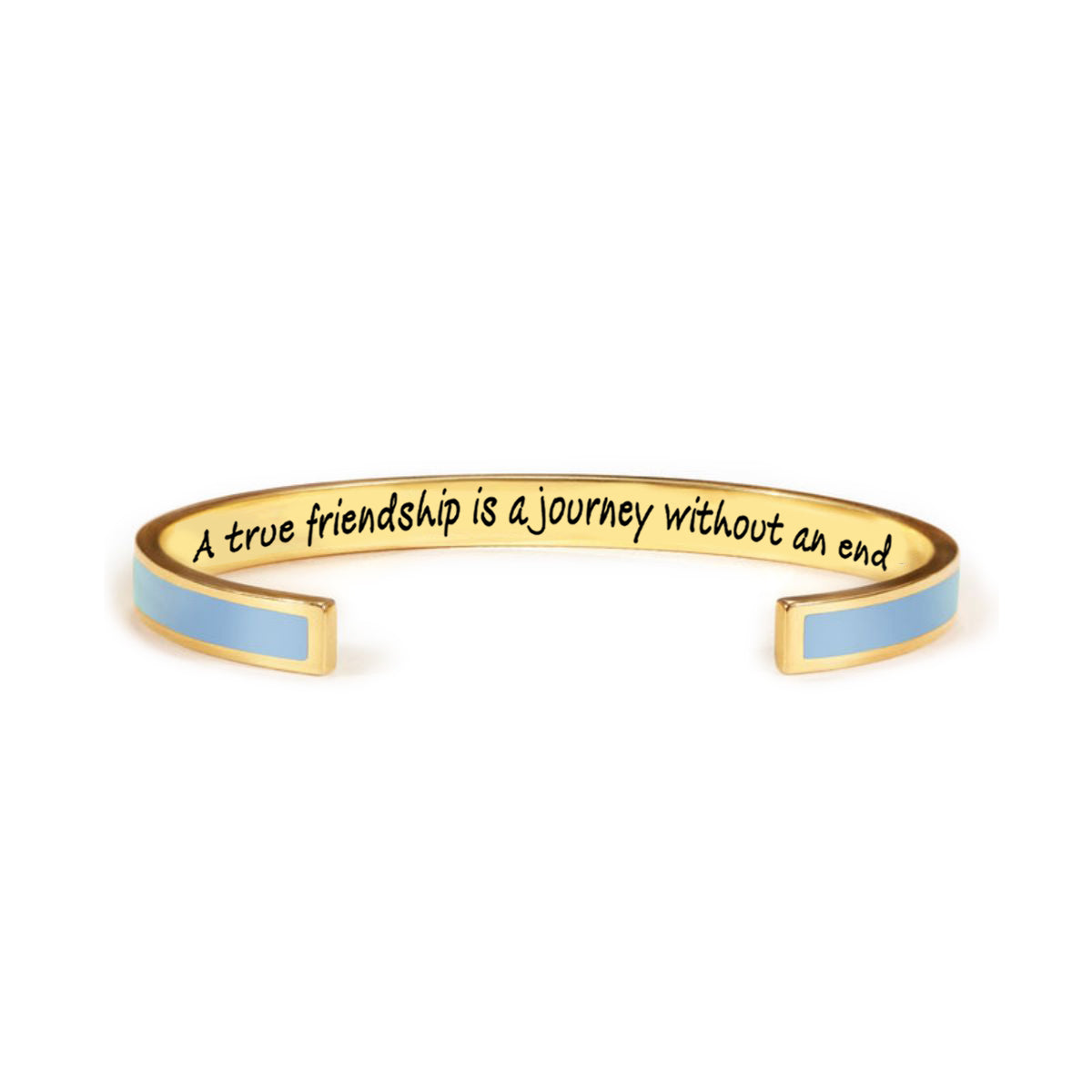 Personalized Friendship Quotes Color Bangle - You Are The Sister I Got To Choose