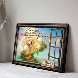 Personalized Pet Memorial Photo Gift Sentimental Dog Lovers Canvas/Poster