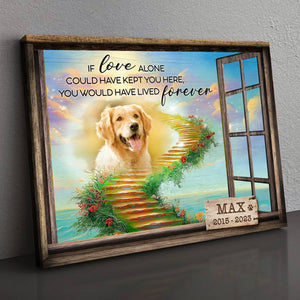 Personalized Pet Memorial Photo Gift Sentimental Dog Lovers Canvas/Poster