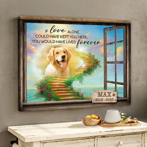 Personalized Pet Memorial Photo Gift Sentimental Dog Lovers Canvas/Poster