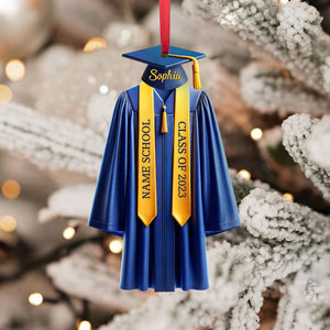 Personalized College Graduation Acrylic Ornament, Class Of 2025, High School Graduation Gift