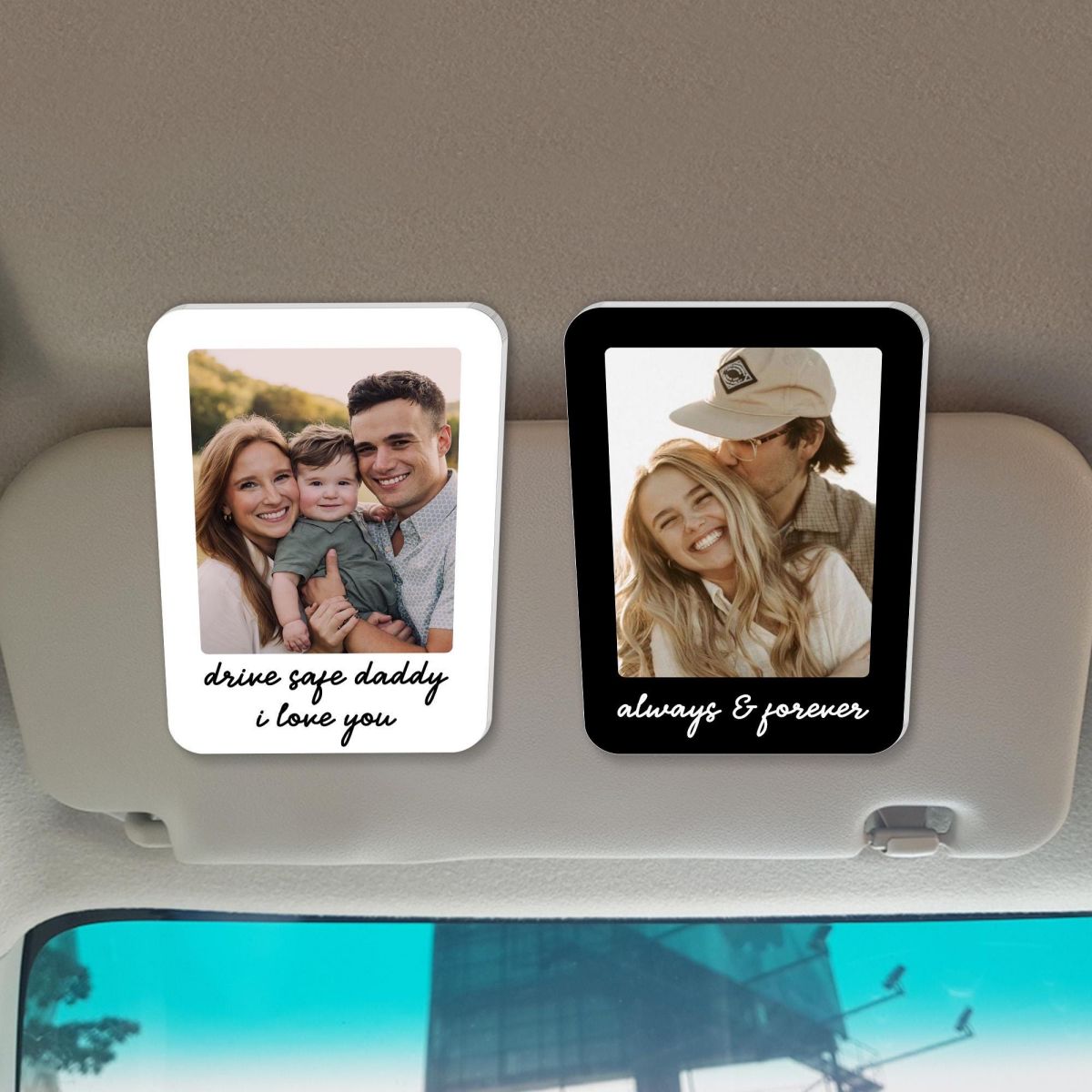 Personalized Custom Photo Acrylic Car Visor Clip